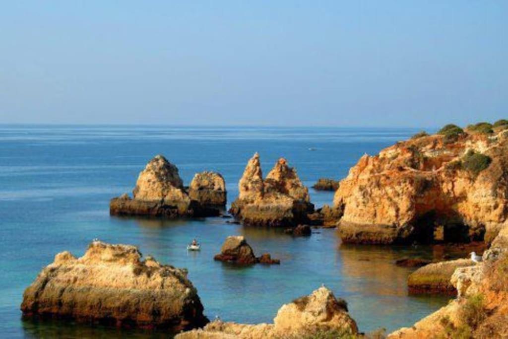 Apartamento Encantador A 100M Da Praia Carvoeiro  Kültér fotó