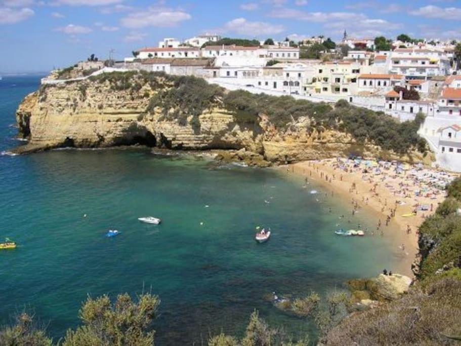 Apartamento Encantador A 100M Da Praia Carvoeiro  Kültér fotó