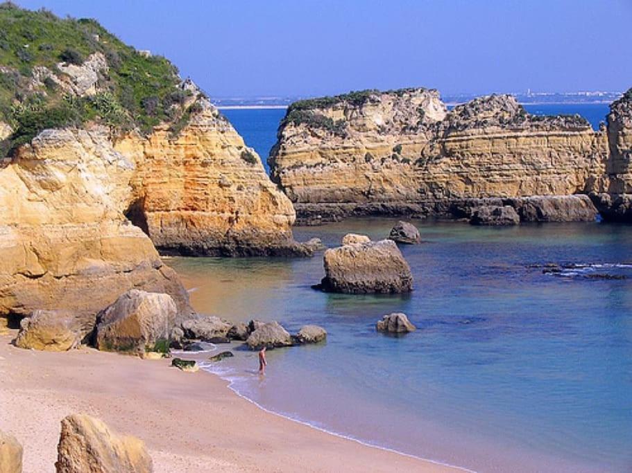Apartamento Encantador A 100M Da Praia Carvoeiro  Kültér fotó